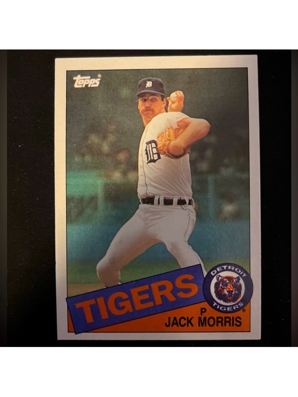 Detroit Tigers 1985 Jack Morris Topps #610 Vintage MLB Trading Card | HOF | MINT